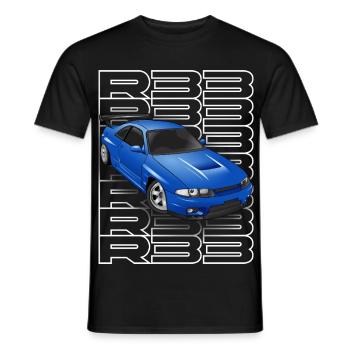 JDM Auto R33 - Männer T-Shirt - Schwarz - Vorne - AI Model Male 178 light (178cm)