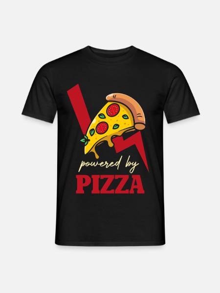 Power Pizza Blitz Logo - T-shirt homme - noir