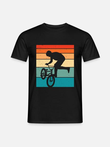 Bmx Retro Bmx Fahrrad - Männer T-Shirt - Schwarz