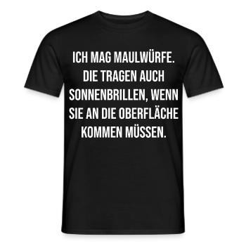 Grains de beauté avec lunettes de soleil Design - T-shirt homme - noir - Devant - AI Model Male 178 light (178cm)