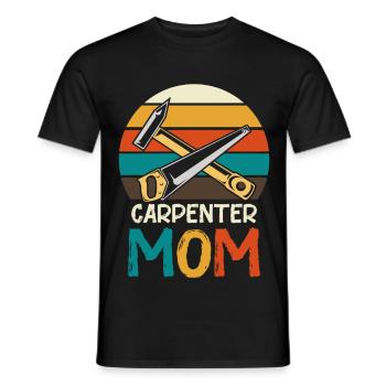 Schreiner Mutter Retro Werkzeug - Männer T-Shirt - Schwarz - Vorne - AI Model Male 178 light (178cm)