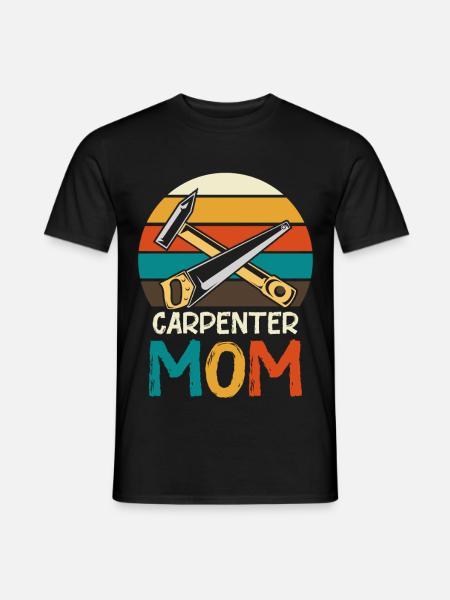 Carpenter Mother Retro Tool - Men's T-Shirt - black