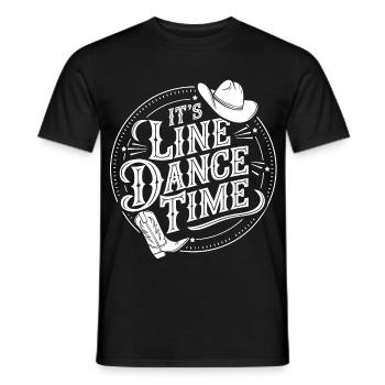 Lone Dance Time Cowboy - Männer T-Shirt - Schwarz - Vorne - AI Model Male 178 light (178cm)