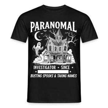 Paranormal Investigator - Männer T-Shirt - Schwarz - Vorne - AI Model Male 178 light (178cm)