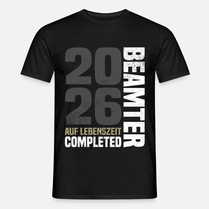 Beamter Auf Lebenszeit 2026 - Männer T-Shirt - Schwarz