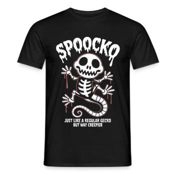 Spooky Skeleton Halloween - Männer T-Shirt - Schwarz - Vorne - AI Model Male 178 light (178cm)