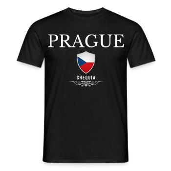 Prag, Tschechische Republik, Souvenir Prag - Männer T-Shirt - Schwarz - Vorne - AI Model Male 178 light (178cm)