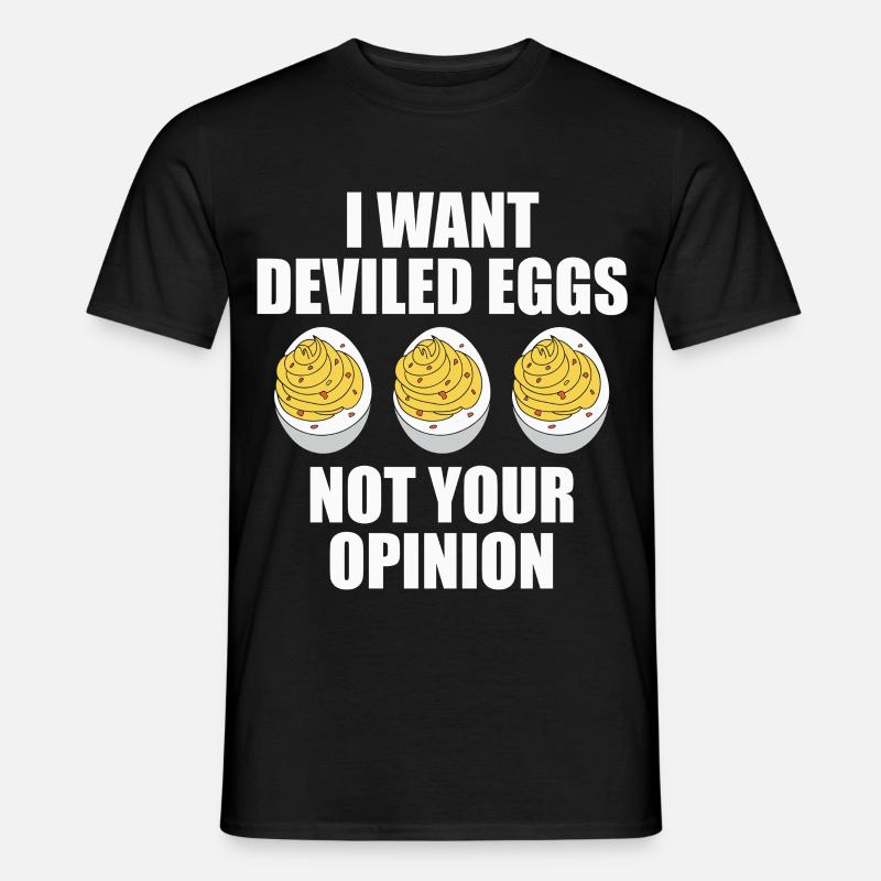 Gefüllte Eier - Männer T-Shirt - Schwarz