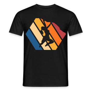 Dynamic Street Dance Silhouette - Men's T-Shirt - black - Front - AI Model Male 178 light (178cm)