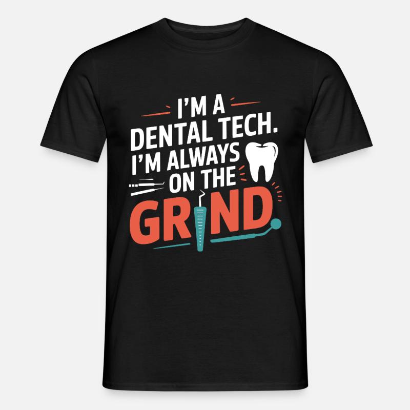 Dentalkeramik-Maltechnik - Männer T-Shirt - Schwarz