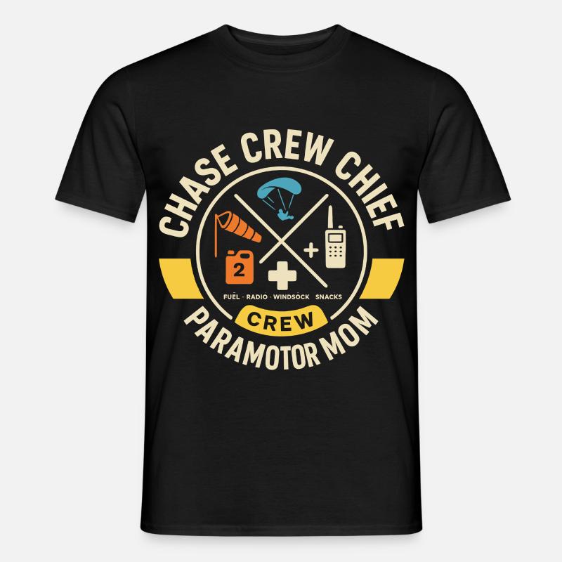 Chase Crew Chief Paramotor Mom - Männer T-Shirt - Schwarz