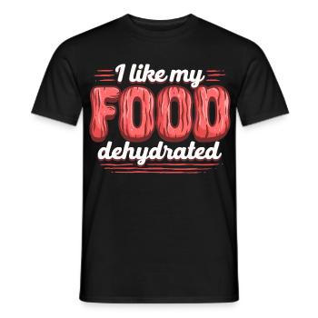 Beef Jerky Dried Like My Food Dehydrated - Men's T-Shirt - black - Front - AI Model Male 178 light (178cm)