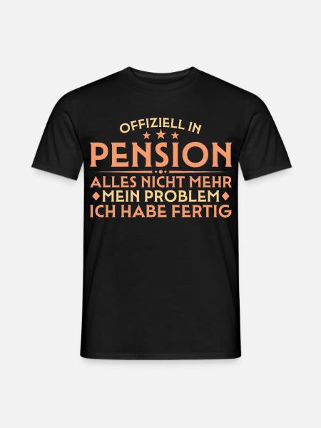 Pension Abschied Arbeitskollege im Ruhestand - Männer T-Shirt - Schwarz