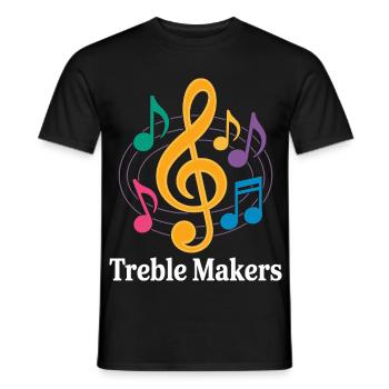 Treble Makers Professeur de musique drôle - T-shirt homme - noir - Devant - AI Model Male 178 light (178cm)