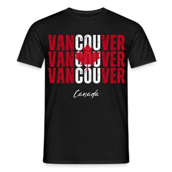 Vancouver Canada, j’adore Vancouver - T-shirt homme - noir - Devant - AI Model Male 178 light (178cm)