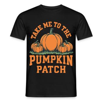 Take me to the pumpkin patch - Men's T-Shirt - black - Front - AI Model Male 178 light (178cm)