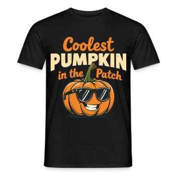 Coolest Pumpkin in the Patch - Men's T-Shirt - black - Front - AI Model Male 178 light (178cm)