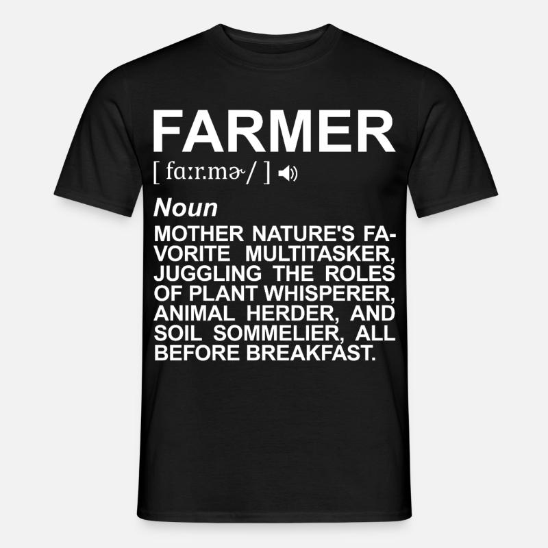 Bauer Begriffserklärung - Männer T-Shirt - Schwarz
