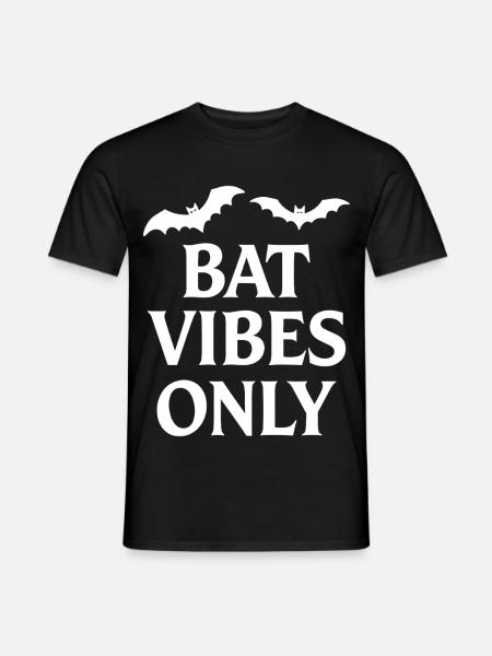 Fledermaus-Vibes für Grusel-Fans - Männer T-Shirt - Schwarz