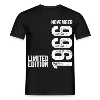 November 1966 Limitierte Auflage November 1966 - Männer T-Shirt - Schwarz - Vorne - AI Model Male 178 light (178cm)