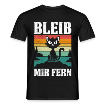 Mallorca BLEIB MIR FERN Anti Flirt Lustiges - Männer T-Shirt - Schwarz - Vorne - AI Model Male 178 light (178cm)