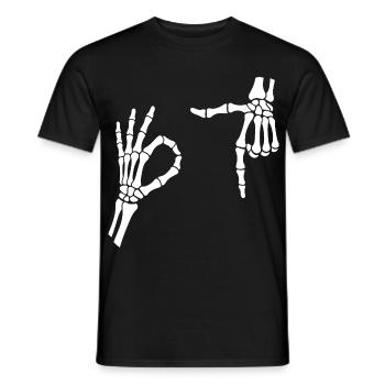 67 Six Seven Meme Gen Alpha Skeleton Halloween - Men's T-Shirt - black - Front - AI Model Male 178 light (178cm)
