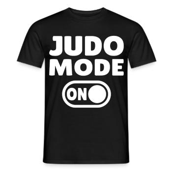 Judo Mode ON – Stärke, Disziplin & Kampfgeist - Männer T-Shirt - Schwarz - Vorne - AI Model Male 178 light (178cm)