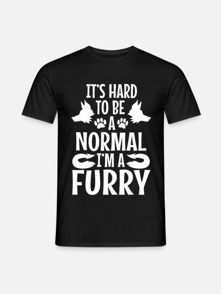 I'm A Furry Deal With It - Men's T-Shirt - black