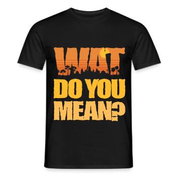 Cambodge Cambodgiens Wat Voulez-vous dire ? - T-shirt homme - noir - Devant - AI Model Male 178 light (178cm)
