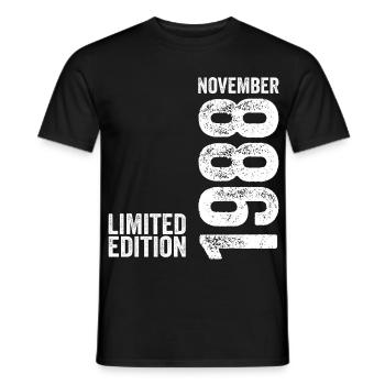 Novembre 1988 Édition Limitée Novembre 1988 - T-shirt homme - noir - Devant - AI Model Male 178 light (178cm)