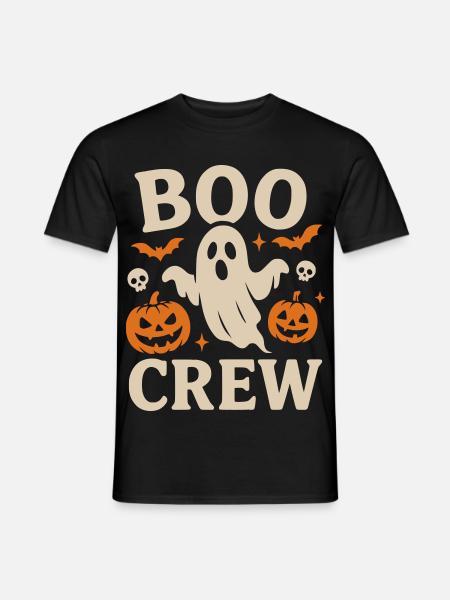 Boo Crew Halloween  - Männer T-Shirt - Schwarz