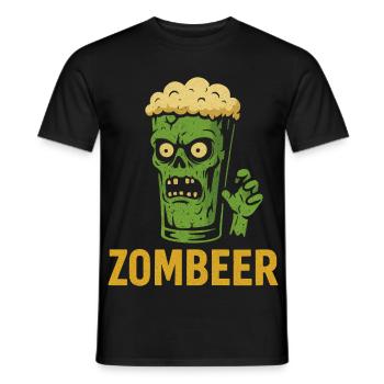 Zombberry Drôle de dicton - Joyeux Halloween - T-shirt homme - noir - Devant - AI Model Male 178 light (178cm)