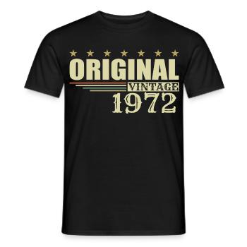 1972 Anniversaire 1972 - T-shirt homme - noir - Devant - AI Model Male 178 light (178cm)