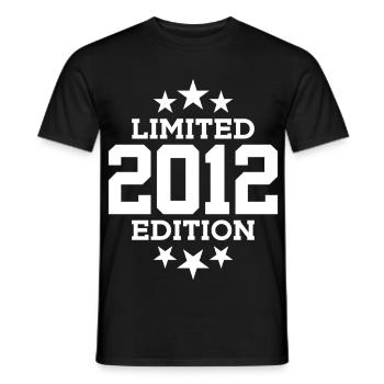 LIMITED EDITION 2012 14TH BIRTHDAY - Men's T-Shirt - black - Front - AI Model Male 178 light (178cm)
