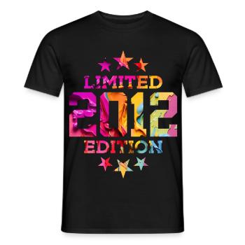 LIMITED EDITION 2012 14TH BIRTHDAY - Men's T-Shirt - black - Front - AI Model Male 178 light (178cm)