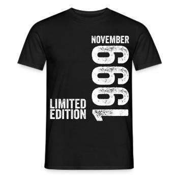 November 1999 Limited Edition November 1999 - Men's T-Shirt - black - Front - AI Model Male 178 light (178cm)