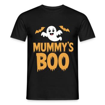 Mummys Boo Halloween Ghost - Men's T-Shirt - black - Front - AI Model Male 178 light (178cm)