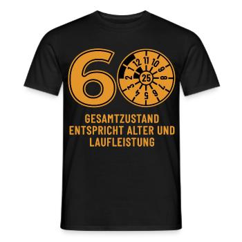 HU November 2025 - 60 Years - Birthday Gift - Men's T-Shirt - black - Front - AI Model Male 178 light (178cm)
