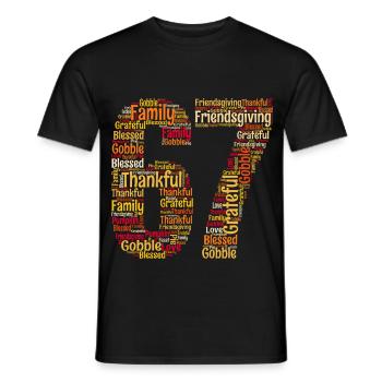 Thanksgiving 67 Memes – Gen Alpha Slang - Men's T-Shirt - black - Front - AI Model Male 178 light (178cm)