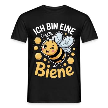 I'm a Bee Carnival Costume - Men's T-Shirt - black - Front - AI Model Male 178 light (178cm)