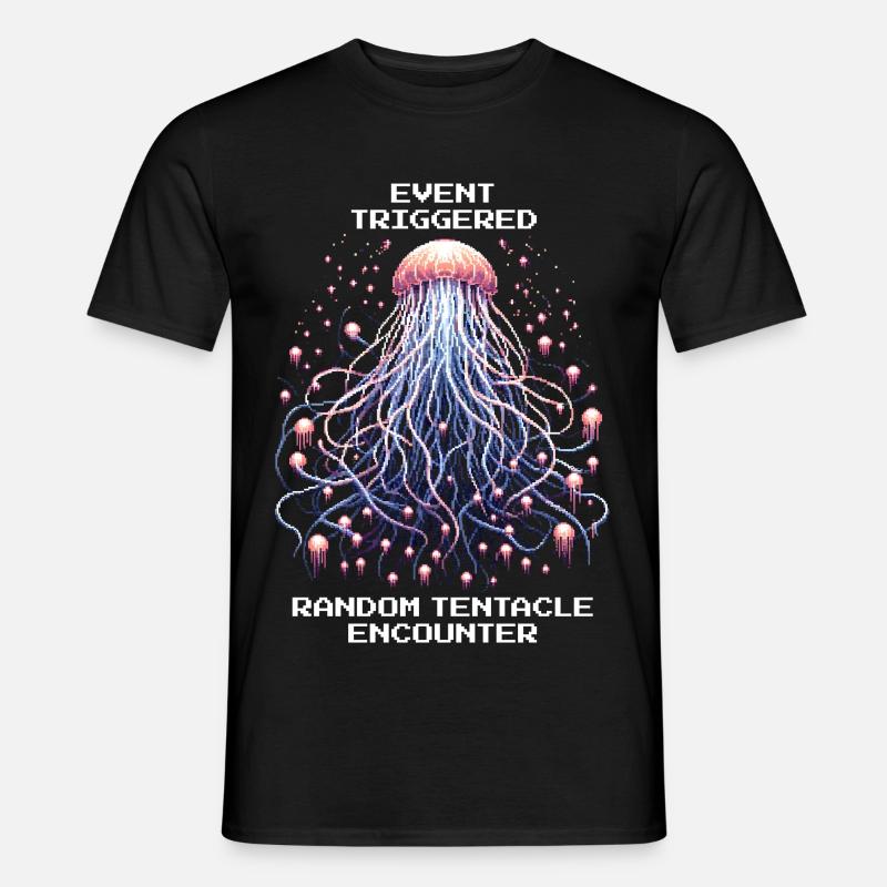 Event Triggered: Random Tentacles | Jellyfish - Men's T-Shirt - black