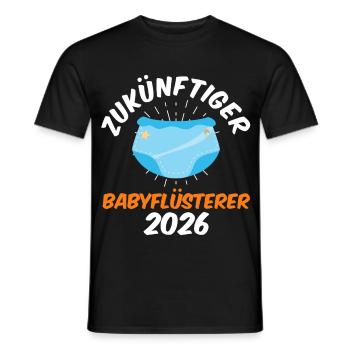 FUTUR BÉBÉ CHUCHOTEUR 2026 Drôle - T-shirt homme - noir - Devant - AI Model Male 178 light (178cm)
