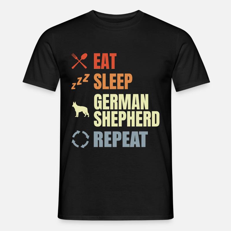 German Shepherd Routine - Men’s T-shirt - black