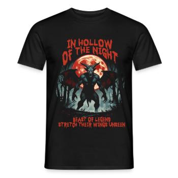 Créatures mythologiques du diable de Jersey - T-shirt homme - noir - Devant - AI Model Male 178 light (178cm)