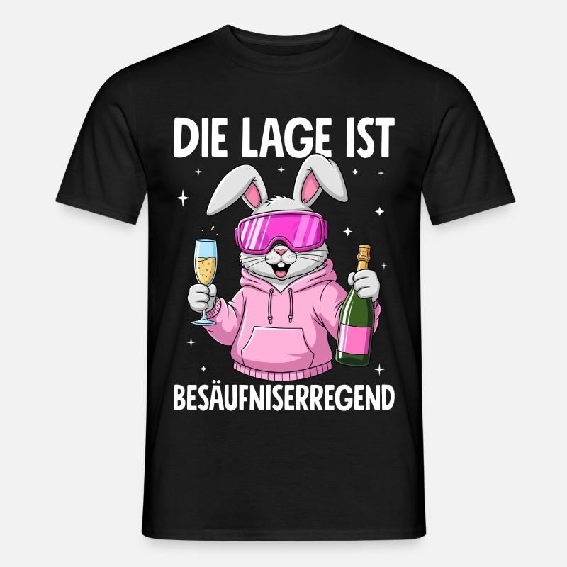 Die Lage Ist Besäufniserregend - Männer T-Shirt - Schwarz