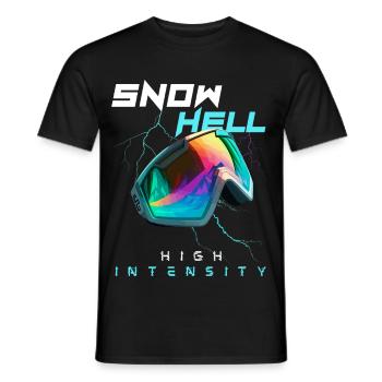 Snow Hell - High Intensity - Men's T-Shirt - black - Front - AI Model Male 178 light (178cm)