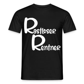 Des retraités agités - T-shirt homme - noir - Devant - AI Model Male 178 light (178cm)