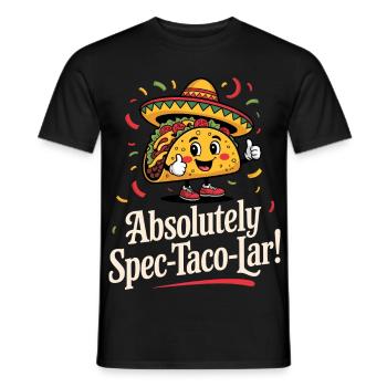 Tacos Mexicain Cuisine Taco Lover - T-shirt homme - noir - Devant - AI Model Male 178 light (178cm)