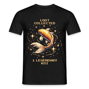 Legendary Koi Looted | Koi Breeding Collector - Men's T-Shirt - black - Front - AI Model Male 178 light (178cm)
