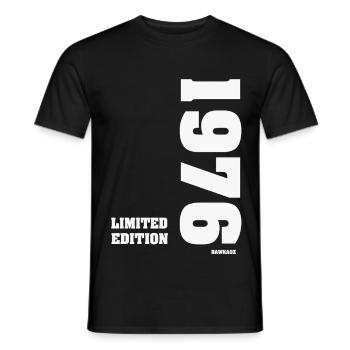 Limited_Edition_1976 - Männer T-Shirt - Schwarz - Vorne - AI Model Male 178 light (178cm)